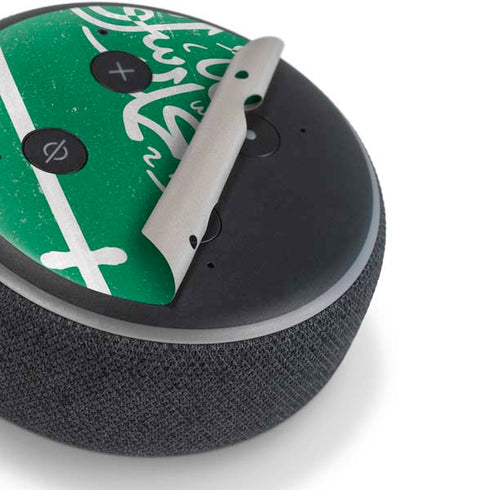 Saudi Arabia Flag Distressed Amazon Echo Dot Skin