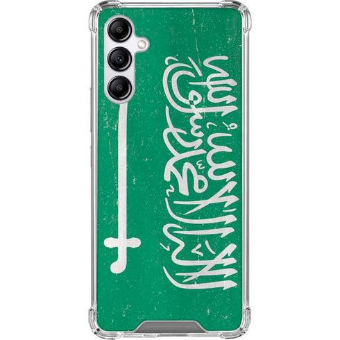 Saudi Arabia Flag Distressed Gabb Phone 4 Clear Case