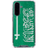 Saudi Arabia Flag Distressed Galaxy A36 5G Clear Case