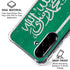 Saudi Arabia Flag Distressed Galaxy A36 5G Clear Case
