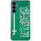 Saudi Arabia Flag Distressed Galaxy A55 5G Clear Case