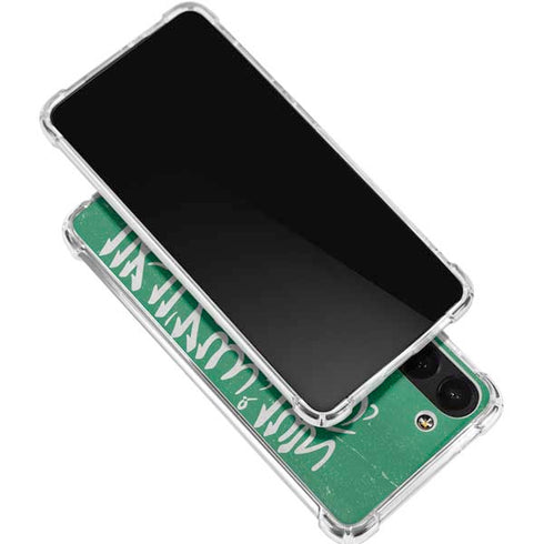 Saudi Arabia Flag Distressed Galaxy S24 FE Clear Case