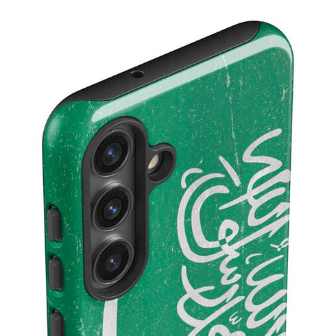 Saudi Arabia Flag Distressed Galaxy S25 Impact Case