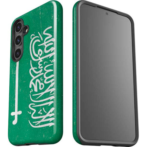 Saudi Arabia Flag Distressed Galaxy S25 Impact Case