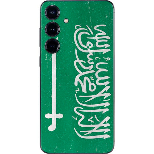Saudi Arabia Flag Distressed Galaxy S24 Plus Skin