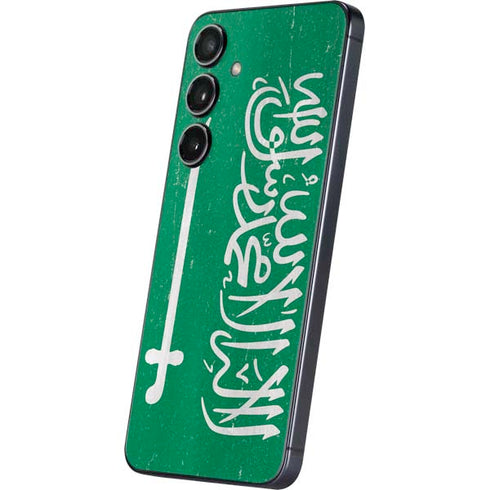 Saudi Arabia Flag Distressed Galaxy S24 Plus Skin