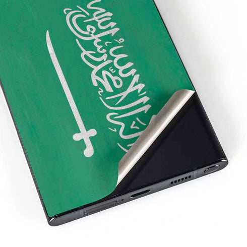 Saudi Arabia Flag Distressed Galaxy S24 Ultra Skin