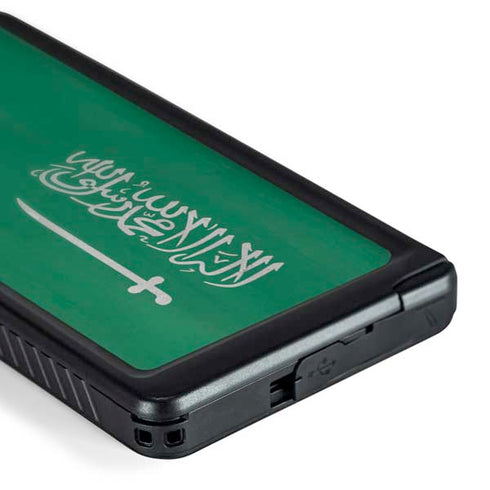 Saudi Arabia Flag Distressed Galaxy S24 Ultra Waterproof Case