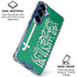 Saudi Arabia Flag Distressed Galaxy S25 Clear Case