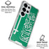 Saudi Arabia Flag Distressed Galaxy S25 Ultra Clear Case