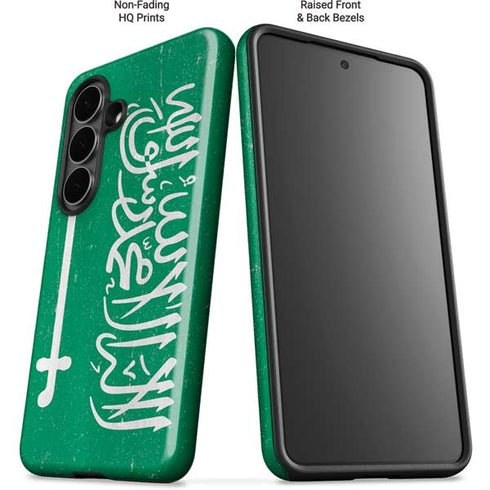Saudi Arabia Flag Distressed Galaxy S26 Impact Case