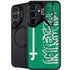 Saudi Arabia Flag Distressed Galaxy S26 Kickstand Case