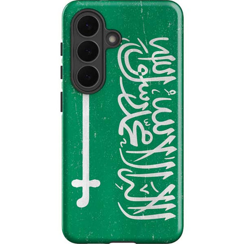 Saudi Arabia Flag Distressed Galaxy S26 Plus Impact Case