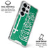 Saudi Arabia Flag Distressed Galaxy S26 Ultra Clear Case