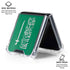 Saudi Arabia Flag Distressed Galaxy Z Flip6 Clear Case