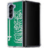 Saudi Arabia Flag Distressed Galaxy Z Fold5 5G Clear Case