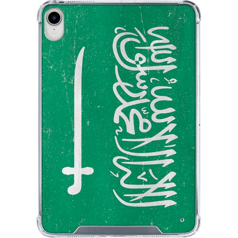 Saudi Arabia Flag Distressed iPad 11th Gen (2025) Clear Case