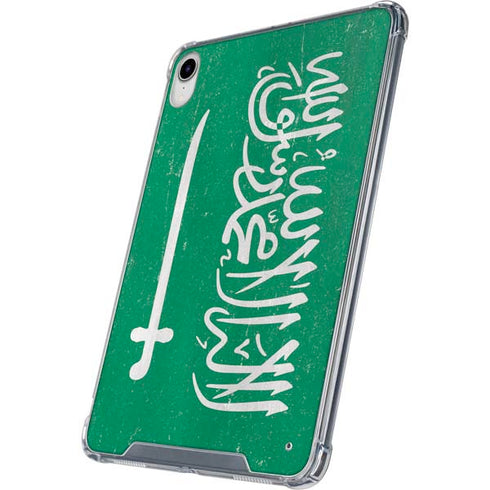 Saudi Arabia Flag Distressed iPad 11th Gen (2025) Clear Case