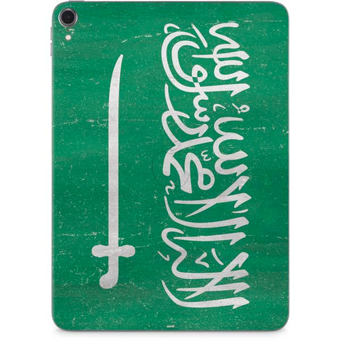 Saudi Arabia Flag Distressed Apple iPad Pro Skin
