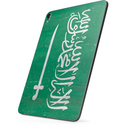 Saudi Arabia Flag Distressed Apple iPad Pro Skin