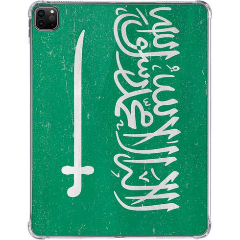 Saudi Arabia Flag Distressed iPad Pro 11in (2024) Clear Case
