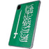 Saudi Arabia Flag Distressed iPad Pro 11in (2024) Clear Case