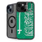 Saudi Arabia Flag Distressed iPhone 15 Plus Kickstand Case