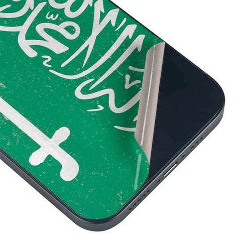 Saudi Arabia Flag Distressed iPhone 15 Skin