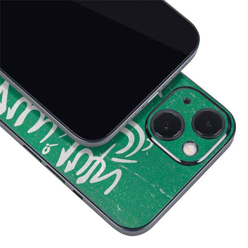 Saudi Arabia Flag Distressed iPhone 15 Skin