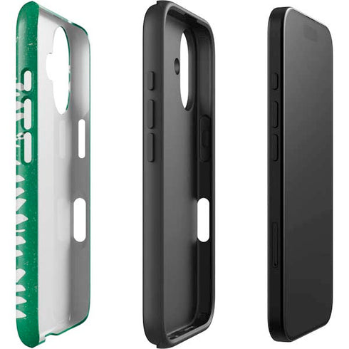 Saudi Arabia Flag Distressed iPhone 16 Impact Case