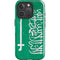 Saudi Arabia Flag Distressed iPhone 16 Pro Impact Case