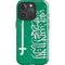 Saudi Arabia Flag Distressed iPhone 16 Pro Max Impact Case