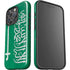 Saudi Arabia Flag Distressed iPhone 16 Pro Max Impact Case