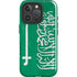 Saudi Arabia Flag Distressed iPhone 16 Pro Max Magsafe Impact Case