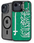 Saudi Arabia Flag Distressed iPhone 16e Kickstand Case