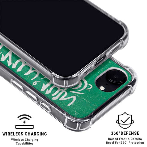 Saudi Arabia Flag Distressed iPhone 16e Clear Case