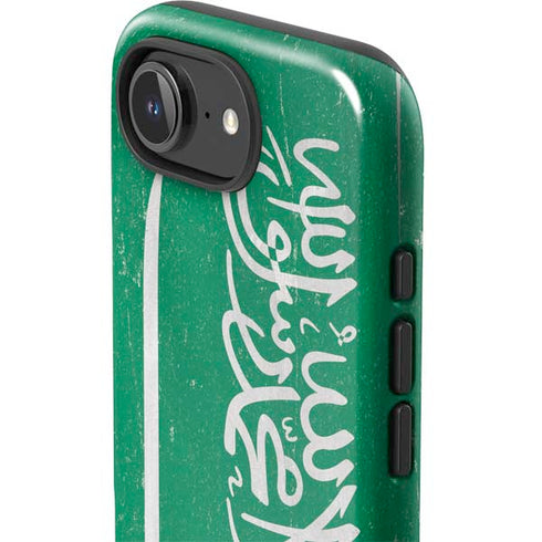 Saudi Arabia Flag Distressed iPhone 16e Impact Case