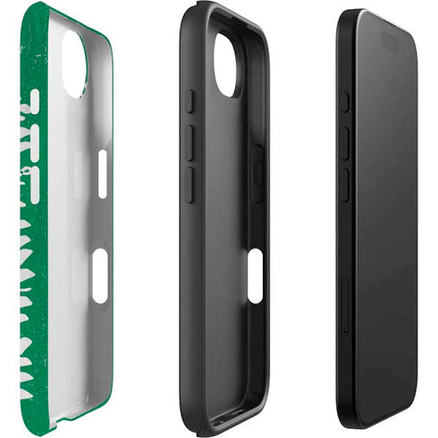 Saudi Arabia Flag Distressed iPhone 16e Impact Case