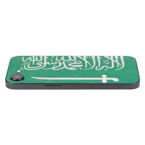 Saudi Arabia Flag Distressed iPhone 16e Skin