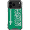 Saudi Arabia Flag Distressed iPhone 18 Pro Max Clear Case