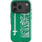 Saudi Arabia Flag Distressed iPhone 18 Pro Max Impact Case