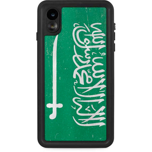 Saudi Arabia Flag Distressed iPhone Cases