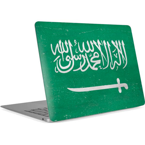 Saudi Arabia Flag Distressed Apple MacBook Air Skin