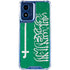Saudi Arabia Flag Distressed Moto G 5G (2024) Clear Case