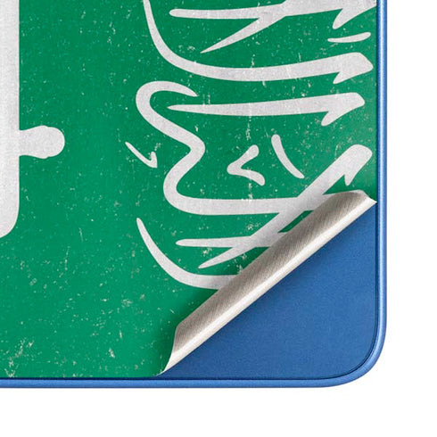 Saudi Arabia Flag Distressed Moto G Play 4G (2024) Skin