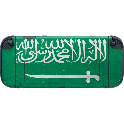 Saudi Arabia Flag Distressed Nintendo Switch 2 (2025) with Joy-Con Skin
