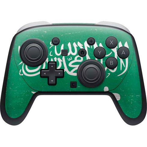 Saudi Arabia Flag Distressed Nintendo Skins