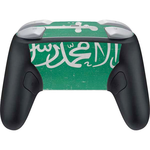 Saudi Arabia Flag Distressed Nintendo Switch 2 (2025) Pro Controller Skin