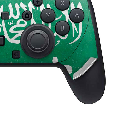 Saudi Arabia Flag Distressed Nintendo Switch 2 (2025) Pro Controller Skin