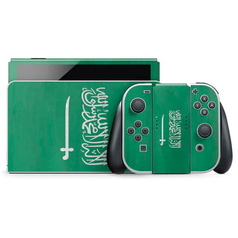 Saudi Arabia Flag Distressed Nintendo Skins